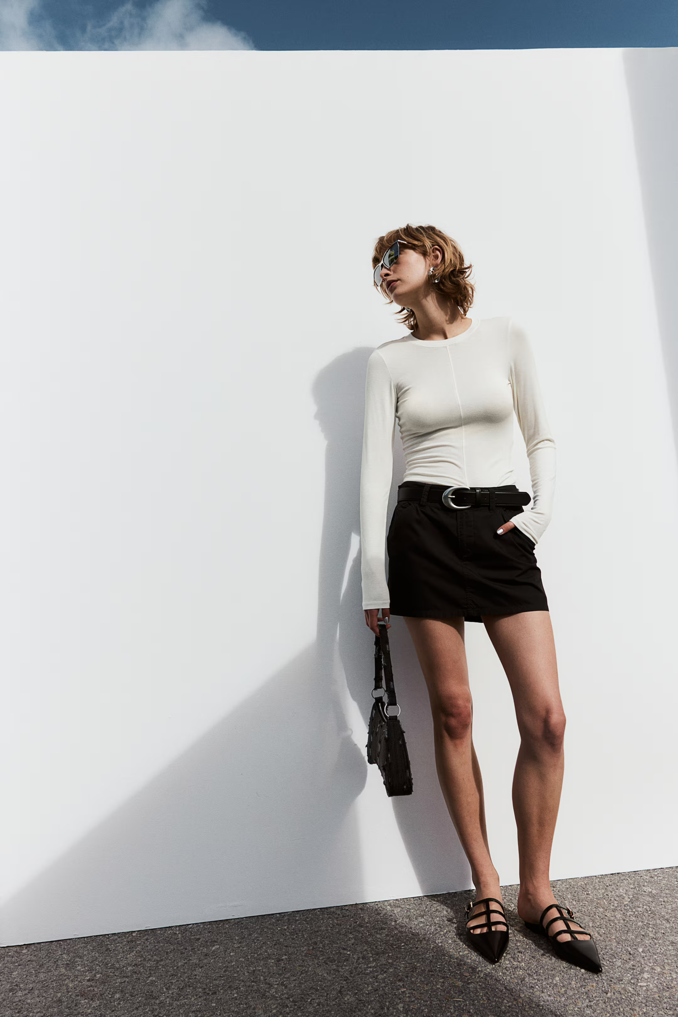 Long-sleeved jersey top | H&M (UK, MY, IN, SG, PH, TW, HK)