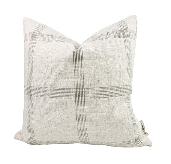 Linen Pillow Cover, Cream Linen Pillow Cover, Designer Pillow Cover, Modern Farmhouse Pillow Cove... | Etsy (CAD)