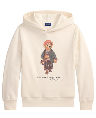 Boys' 8-20 Polo Bear Graphic Hooded Sweatshirt | Macy's