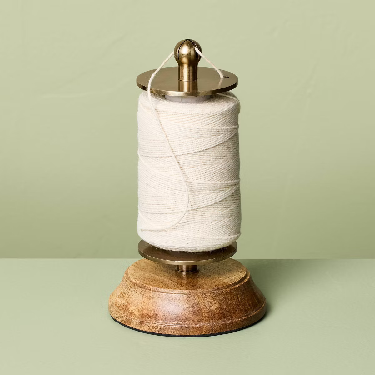 Wood and Brass Finish Twine Holder - Hearth & Hand™ with Magnolia | Target