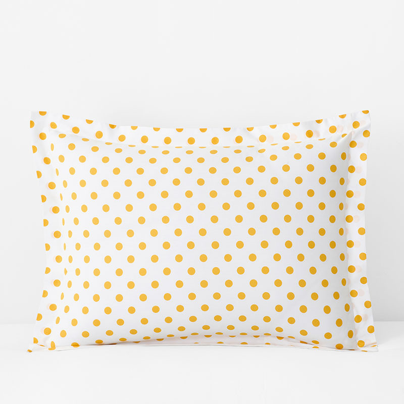 Dot Classic Cool Organic Cotton Percale Sham - Light Blue, Standard - Blue/White | The Company Store | The Company Store