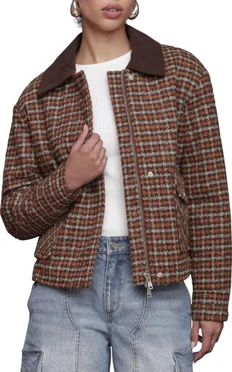 Oversize Tweed Bomber Jacket | Nordstrom