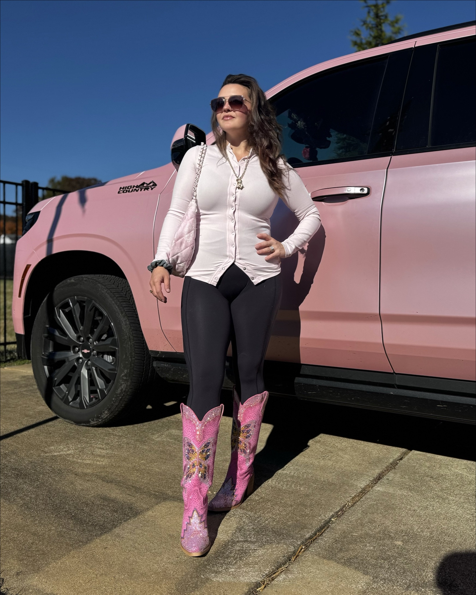 The boots are everything but unfortunately can’t be linked on LTK…they’re from Wetkiss Western Boots!🦋 The necklace is from my favorite of course, the Kendra Scott & Love Shack Fancy collabnow

#LTKSeasonal #LTKU #LTKStyleTip