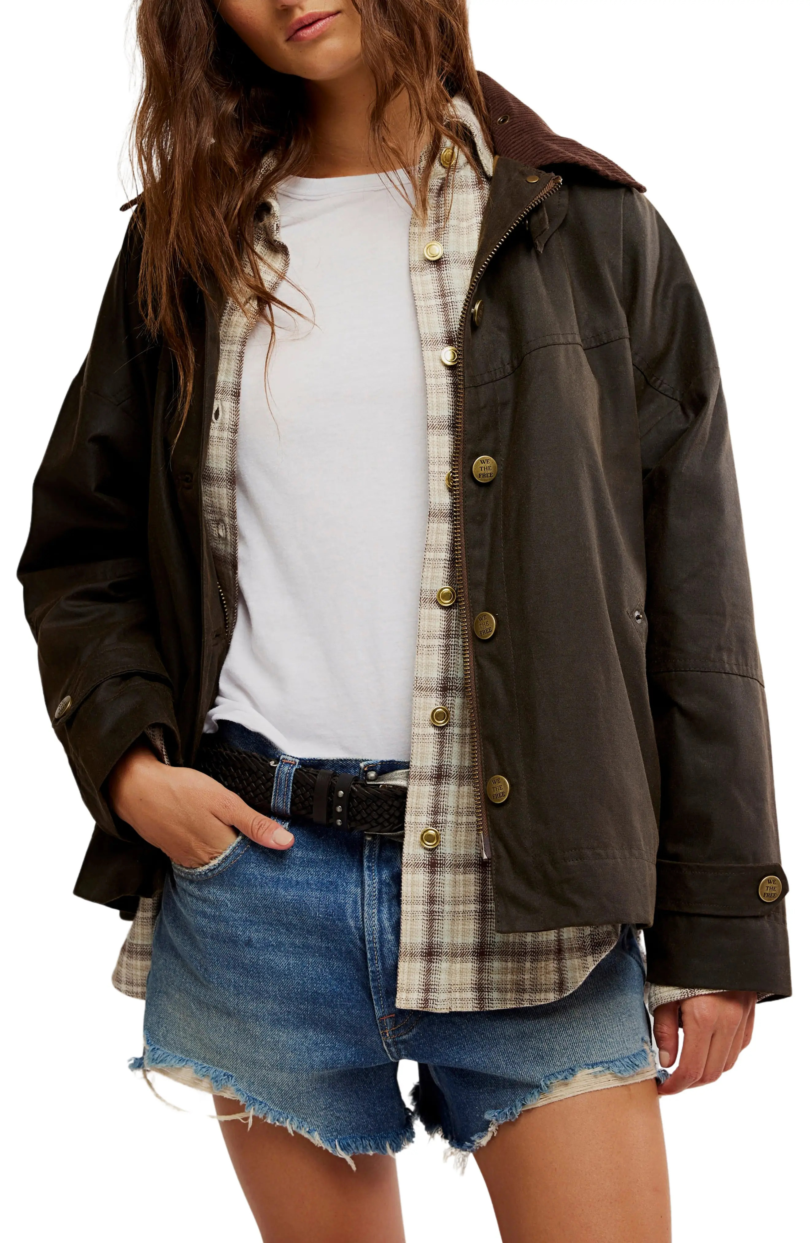 Free People Cori Waxed Cotton Jacket (Women) | Nordstromrack | Nordstrom Rack