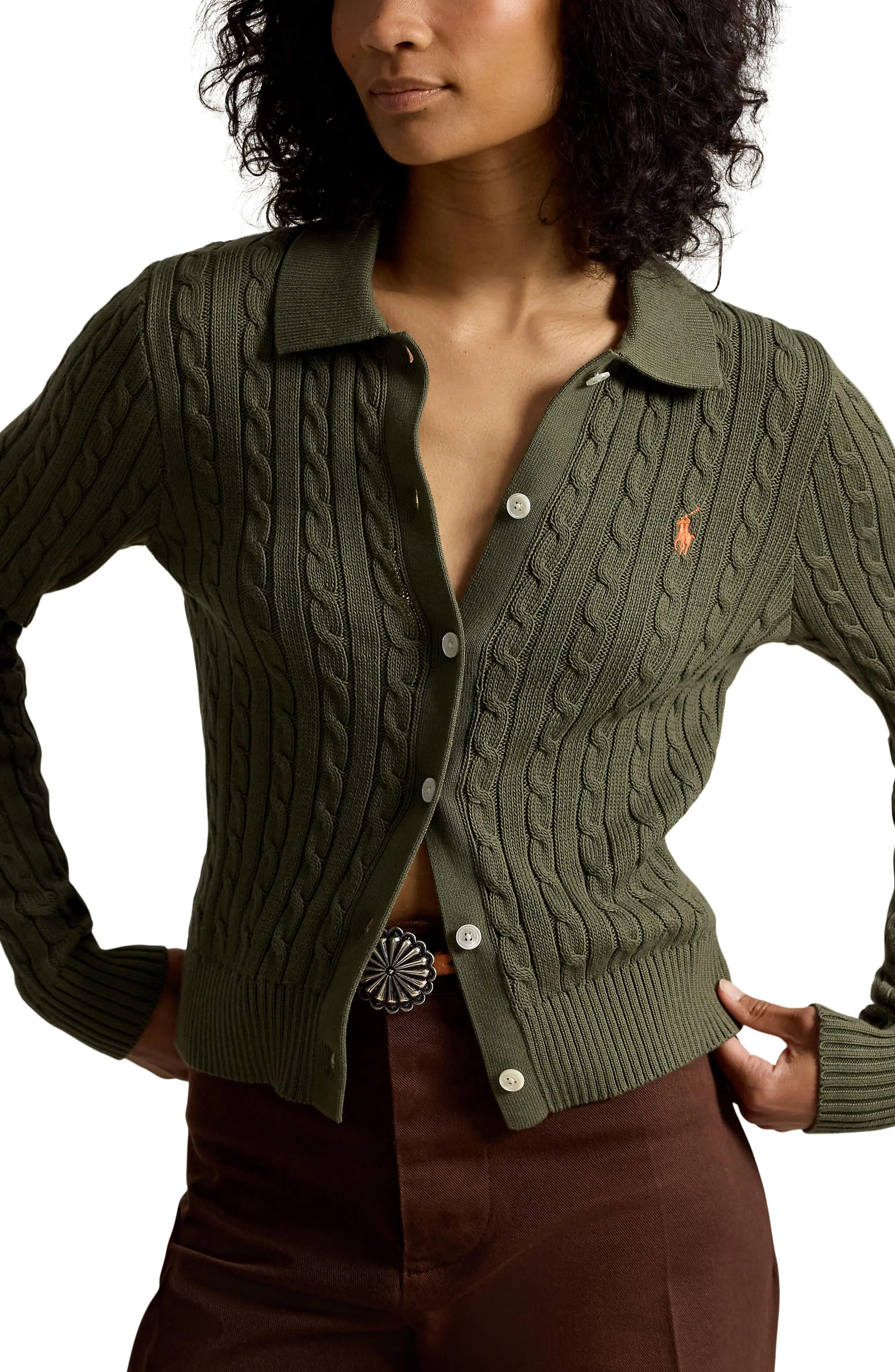 Cable Knit Cotton Cardigan (Women) | Nordstrom | Nordstrom