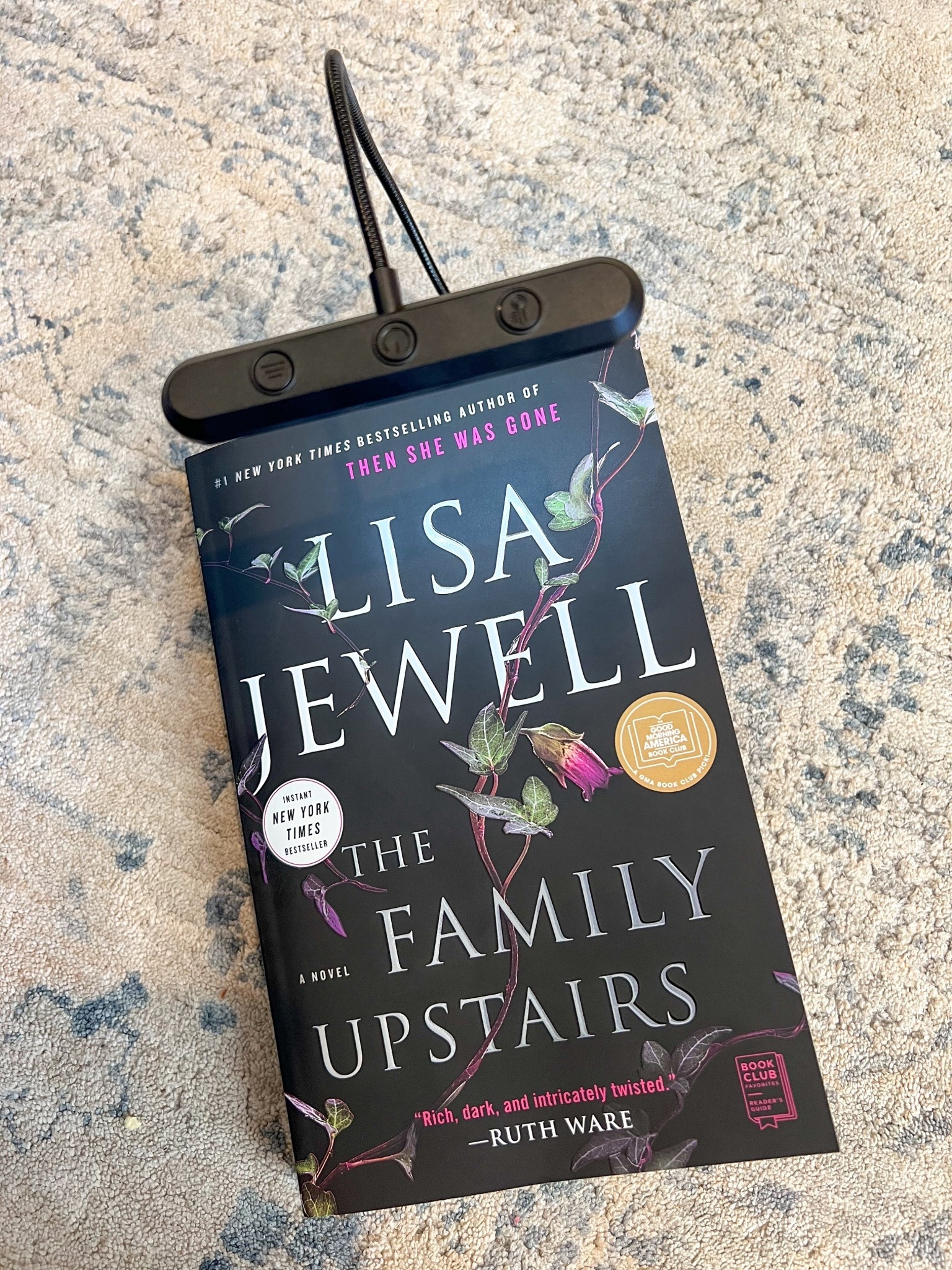 Lisa Jewell novel
Book
The family upstairs 
Black clip on 
Book light
Gift idea
Amazon

#LTKHome #LTKFindsUnder50 #LTKGiftGuide