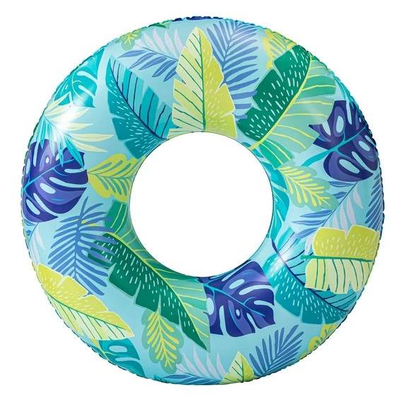 Bluescape Blue Tropical Inflatable Swim Tube Pool Float, for Kids & Adults, Age 9 & up, Unisex | Walmart (US)