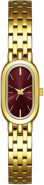 ADSBIAOYE Watches for Women Vintage Bracelet Simple Dial Oval Case Small Gold Watch Waterproof | Amazon (US)