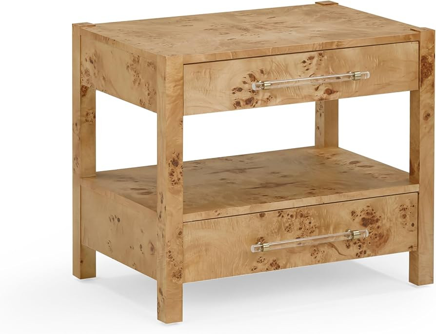 Tov Furniture Brandyss Honey Burl Nightstand | Amazon (US)