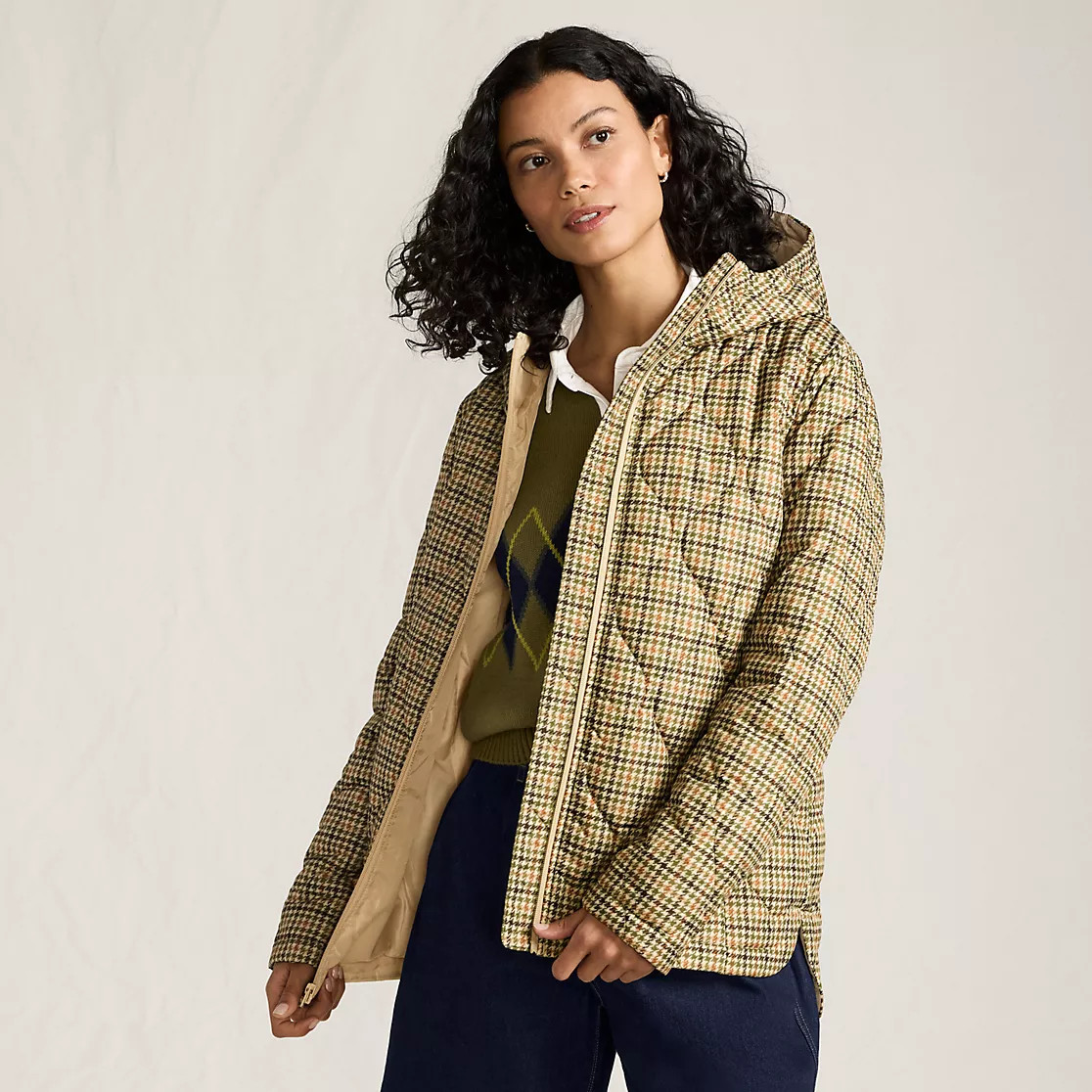 Women's Print FeatherFree Quilted Insulated Jacket | Lands' End (US)