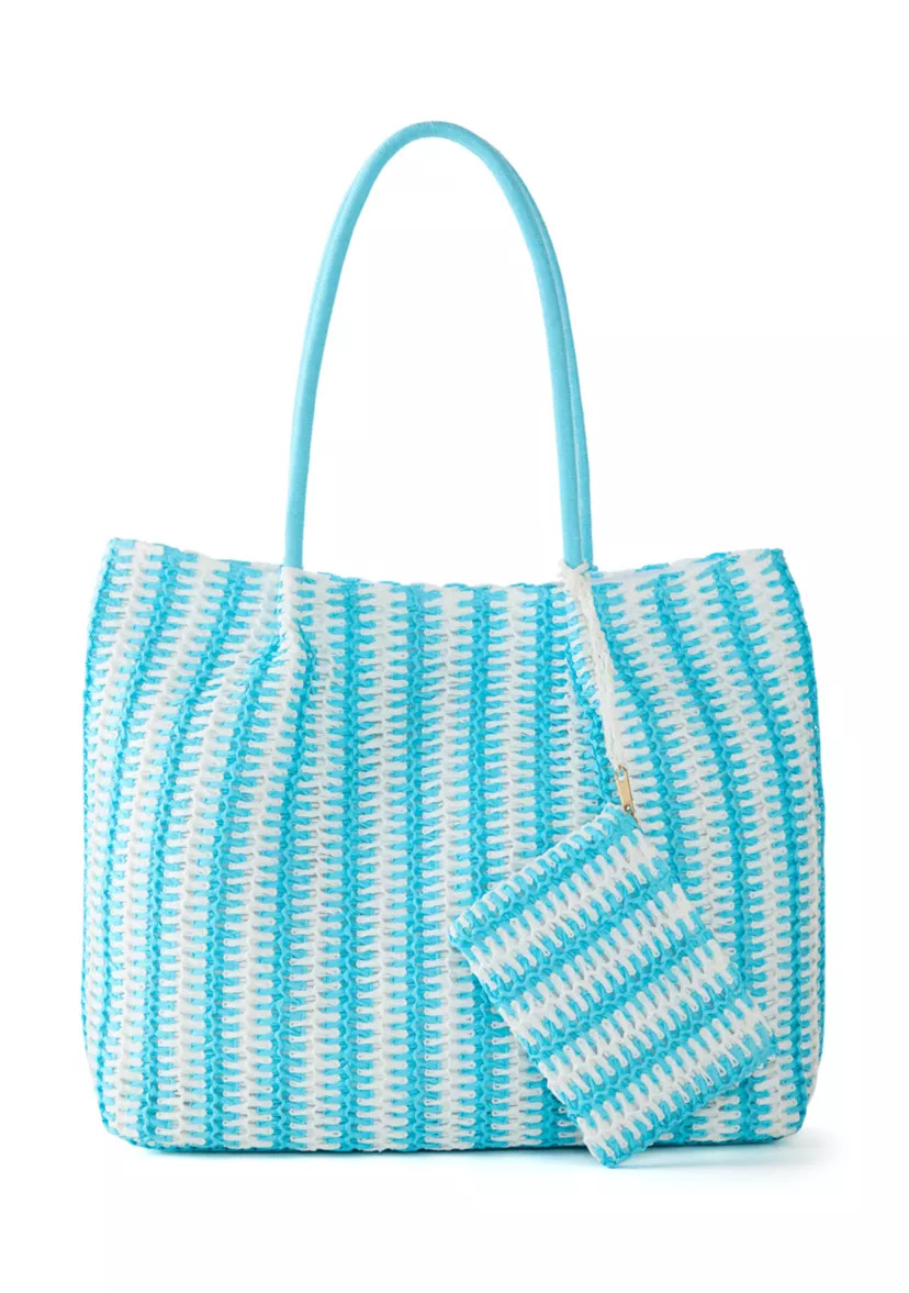 Straw Stripe Tote | Belk