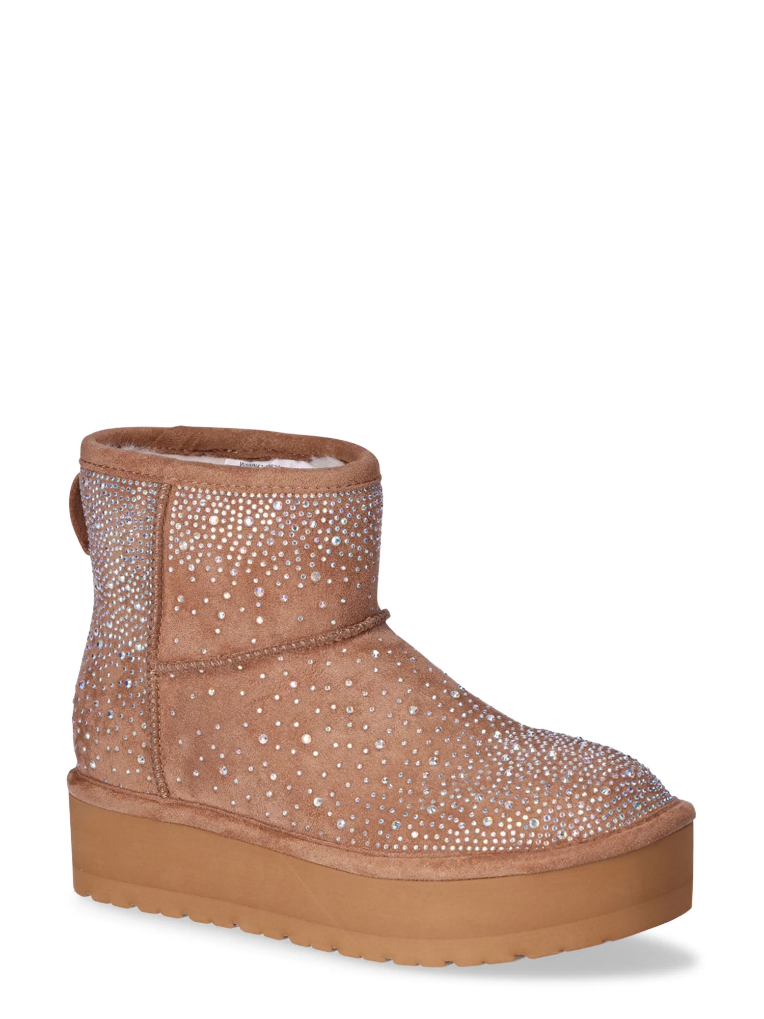 Madden NYC Women’s Rhinestone Platform Boots | Walmart (US)