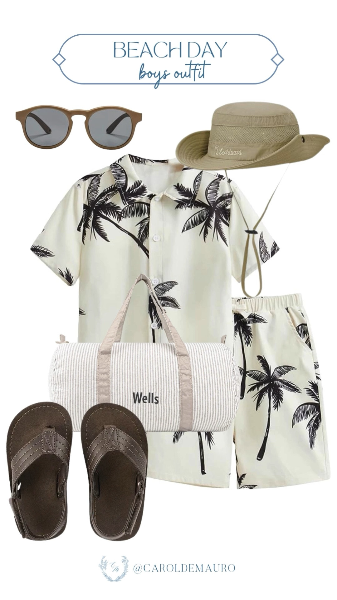 You’ve got the matching palm-print set on, the sun hat ready, and the bag packed! Your kid is officially ready for a day of sandcastles and vitamin sea. Just add sunscreen and they’re out the door!

amazon fashion, beach day, vacation outfit, kids look, toddler style, matching set, affordable fashion, boys outfit

#LTKootd #LTKSwim #LTKSeasonal