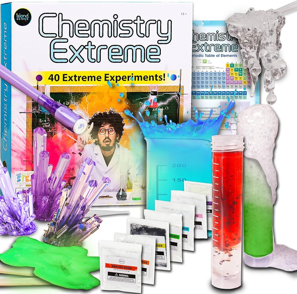 Island Genius Chemistry Extreme Science Experiment Kit for Kids Boys and Girls Ages 12 13 14 15 Y... | Amazon (US)