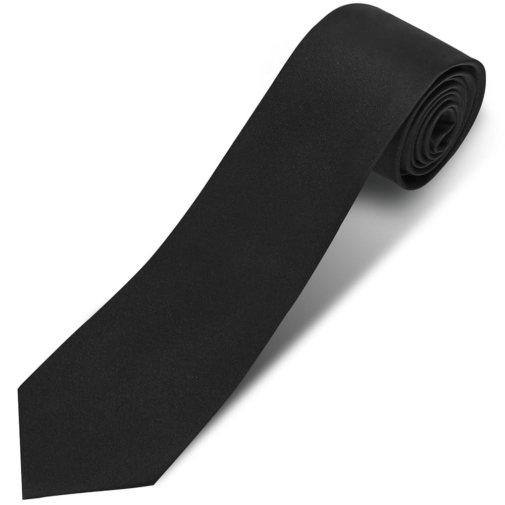 Men's Ties Solid Pure Color 3.15" (8CM) Necktie Plain Formal Business Wedding Black Ties For Men | Amazon (US)
