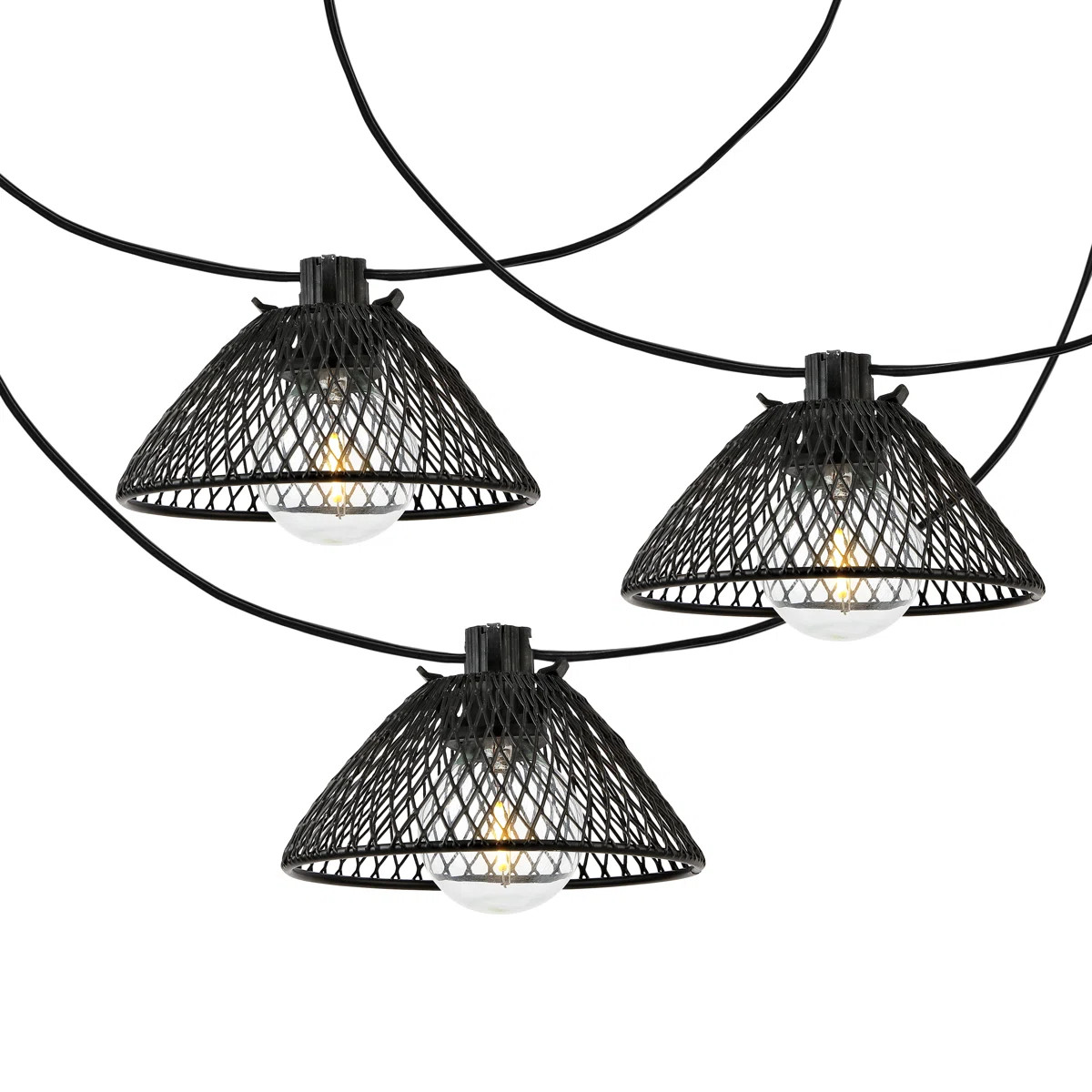 Wallis Outdoor 10 - Bulb 120'' Plug-in Shaded String Light | Wayfair North America