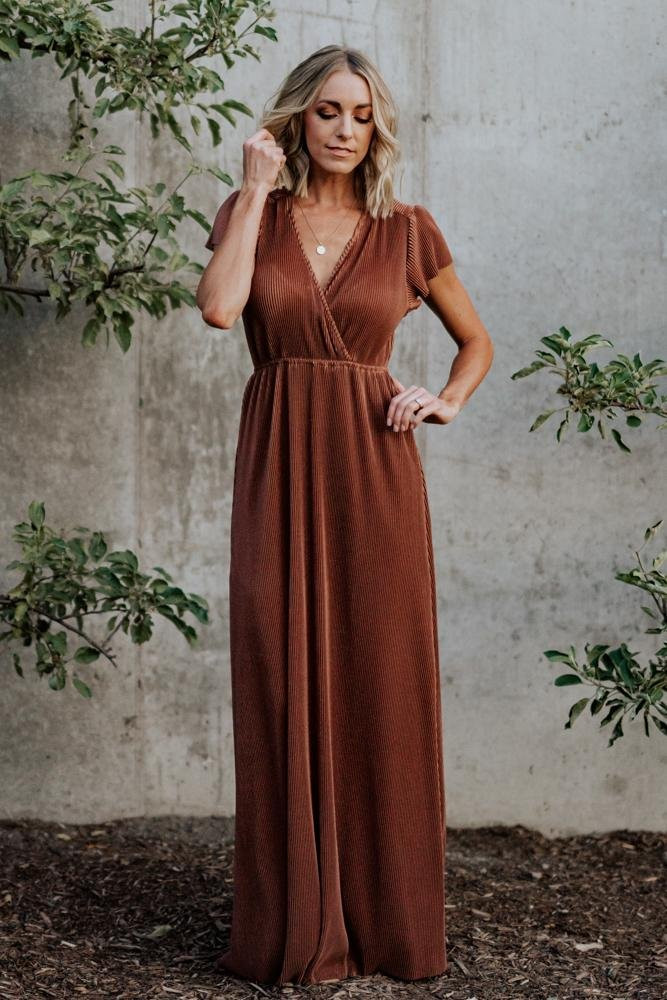 Athena Pleated Maxi Dress | Baltic Born