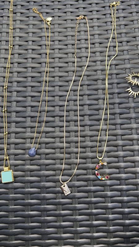 Affordable stackable necklaces to add to any collection. Colorful, durable, different length options, sun burst earrings. Initial necklaces. Gemstones. Make great gifts  

#LTKGiftGuide #LTKVideo #LTKSeasonal