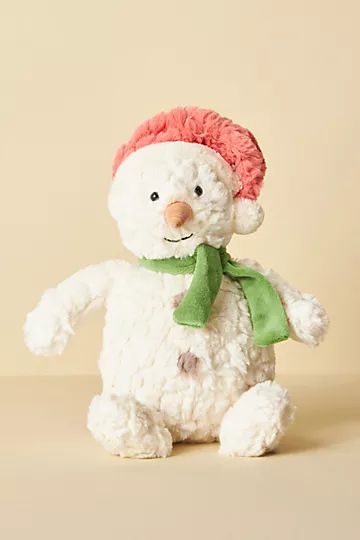 Snowcap Putty Snowman Stuffed Animal | Anthropologie (US)