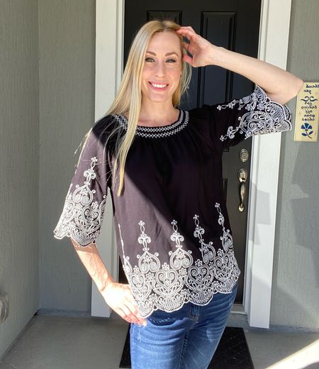 Spring Outfits - this embroidered top is so cute 

#LTKworkwear #LTKunder50 #LTKstyletip