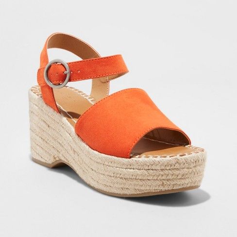 Women's Morgan Two Piece Espadrille Wedge - Universal Thread™ | Target