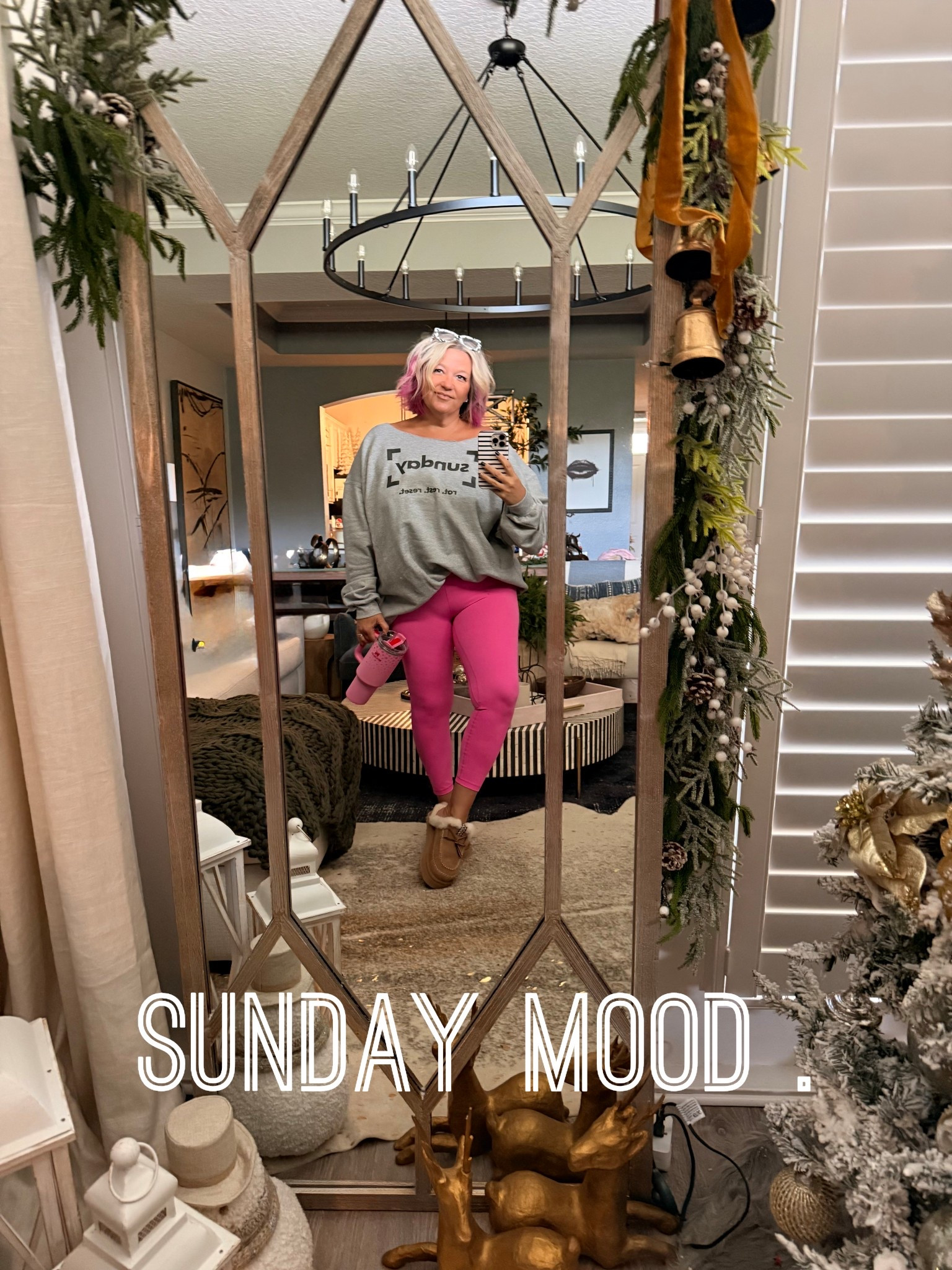 Rot. Rest.  Reset.   
Mood and goals for Sunday.
DML design linked in bio!   Perfect shirt for my mood today.   

#LTKgrwm #LTKdayinmylife #LTKmorningroutine
