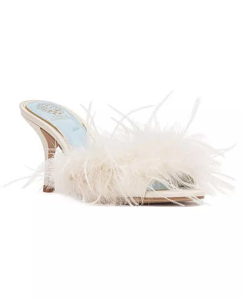 Women's Paelly High-Heel Feathered Dress Sandals | Macy's
