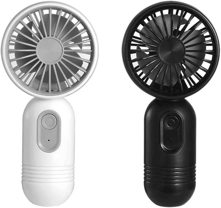 VanSmaGo Portable Mini 2-pack Handheld Personal Small Fan with 3-speed for Travel, USB Rechargeab... | Amazon (US)