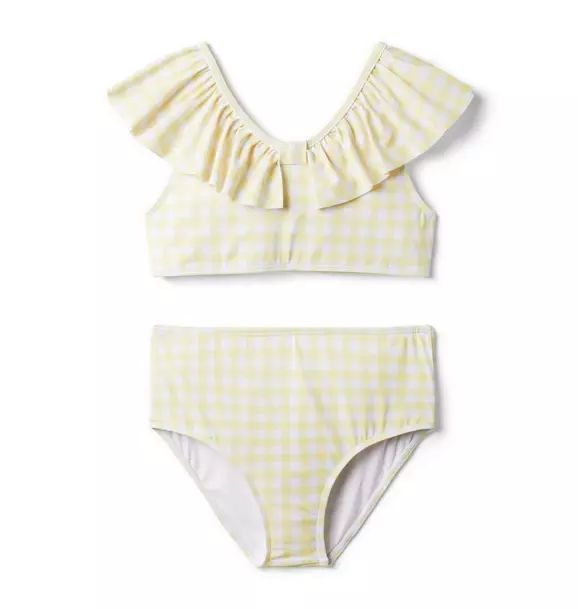 Gingham Ruffle Recycled 2-Piece Swimsuit | Janie and Jack