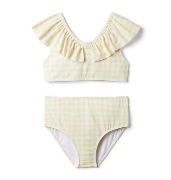 Gingham Ruffle Recycled 2-Piece Swimsuit | Janie and Jack