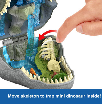 Mattel Jurassic World Rebirth Micro Adventure Playset, Tyrannosaurus Rex Head Op | eBay | eBay US