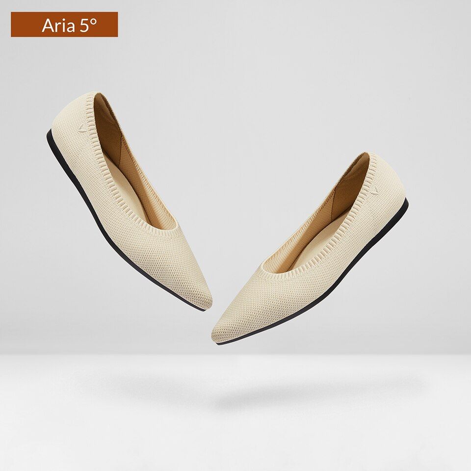 Pointed-Toe Ballet Flats (Aria 5°) | VIVAIA