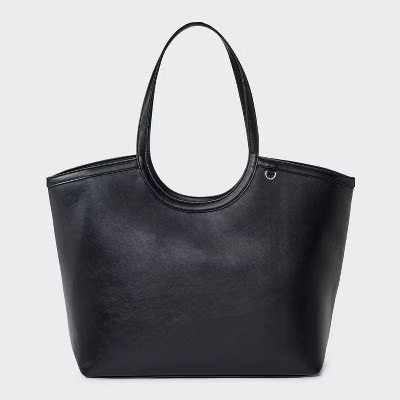 XL Cut Out Tote Handbag - A New Day™ Black | Target