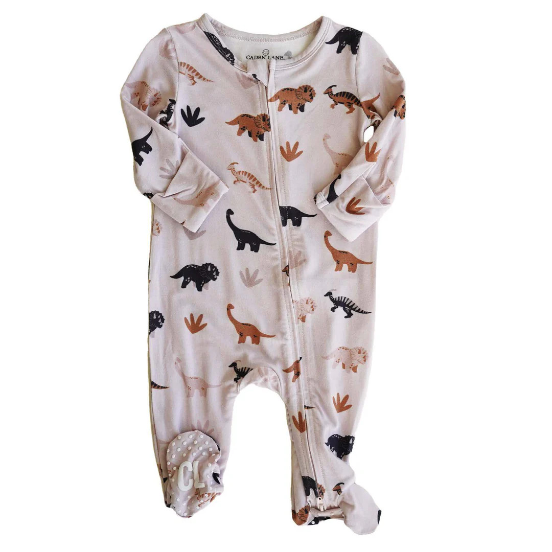Dino Days Zipper Footie | Caden Lane
