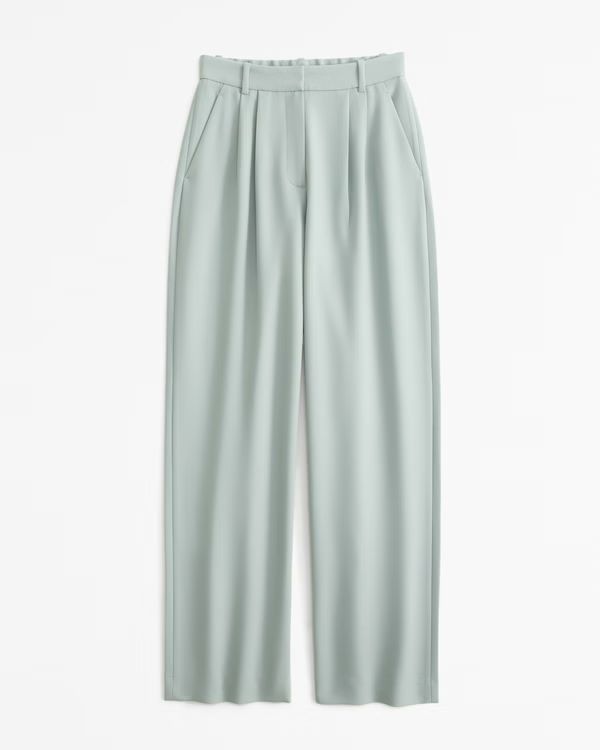 Curve Love A&F Sloane Tailored Pant | Abercrombie & Fitch (US)