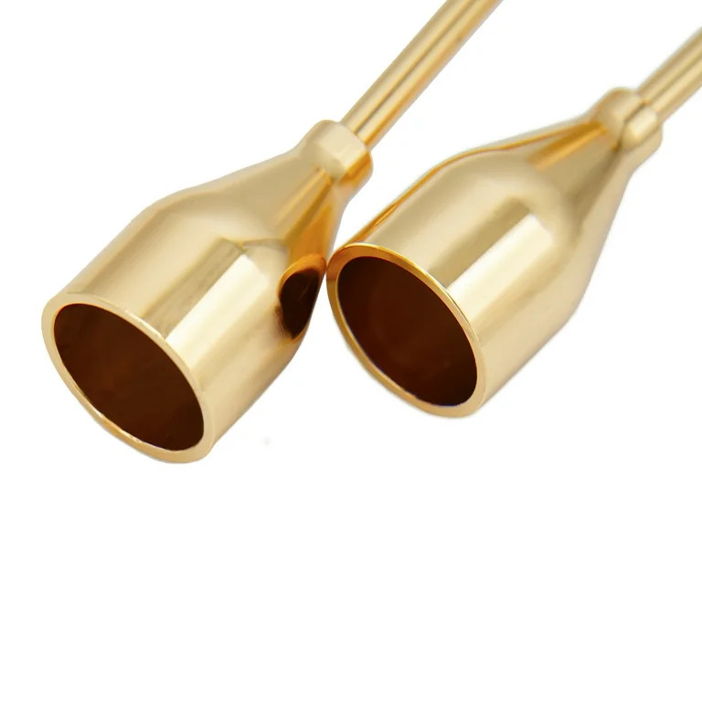 FSyueyun Set of 3 Gold Candle Holders for Taper Candles, Metal Table Mantel Decorative Candlestic... | Walmart (US)