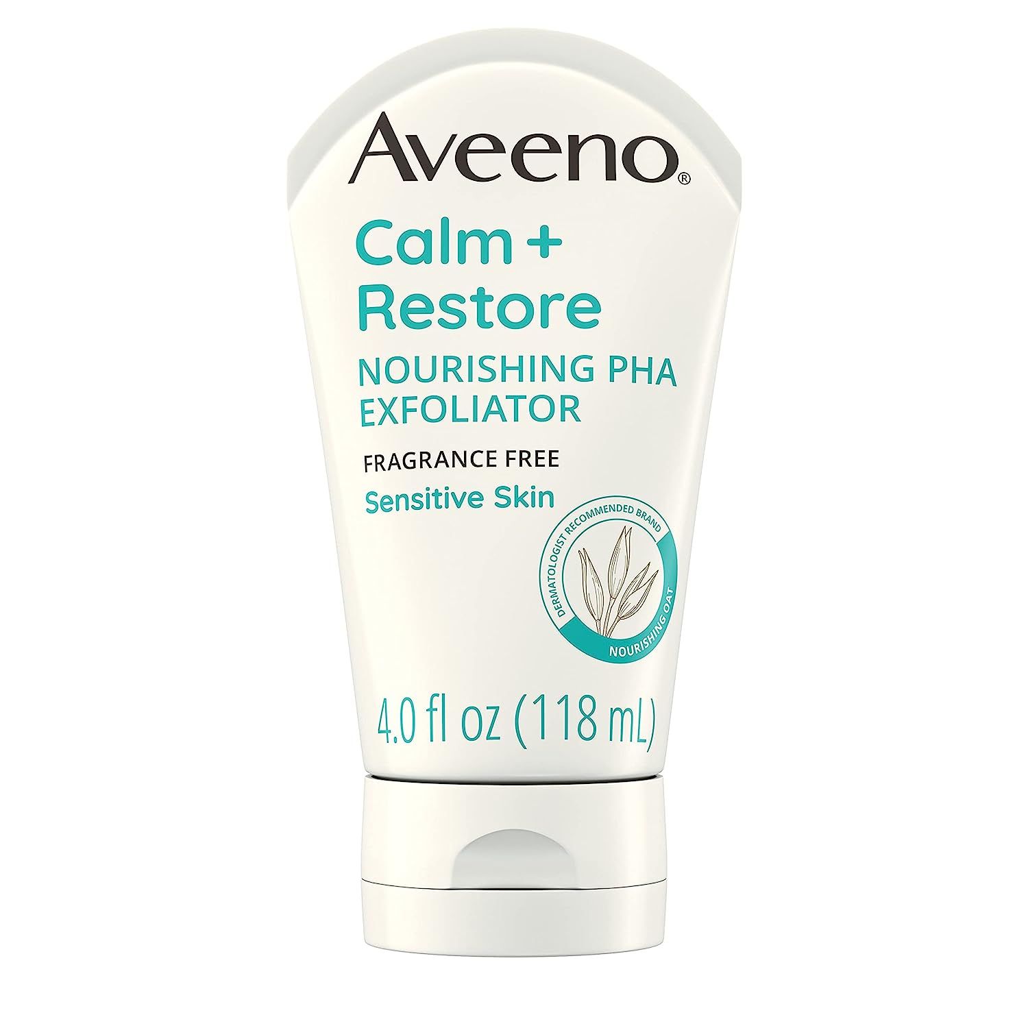 Aveeno Calm + Restore Nourishing PHA Facial Exfoliator Daily for Sensitive Skin, Fragrance-Free &... | Amazon (US)
