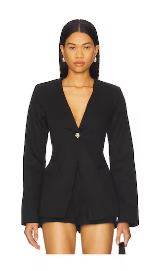 Emilie Fitted Blazer in Black | Revolve Clothing (Global)