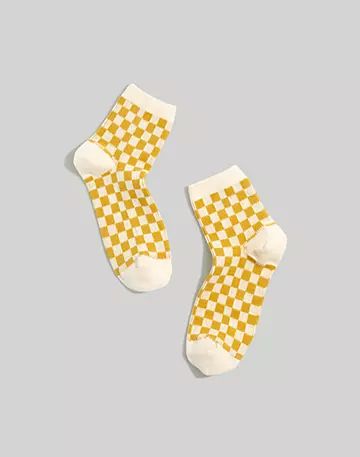 Checkerboard Ankle Socks | Madewell