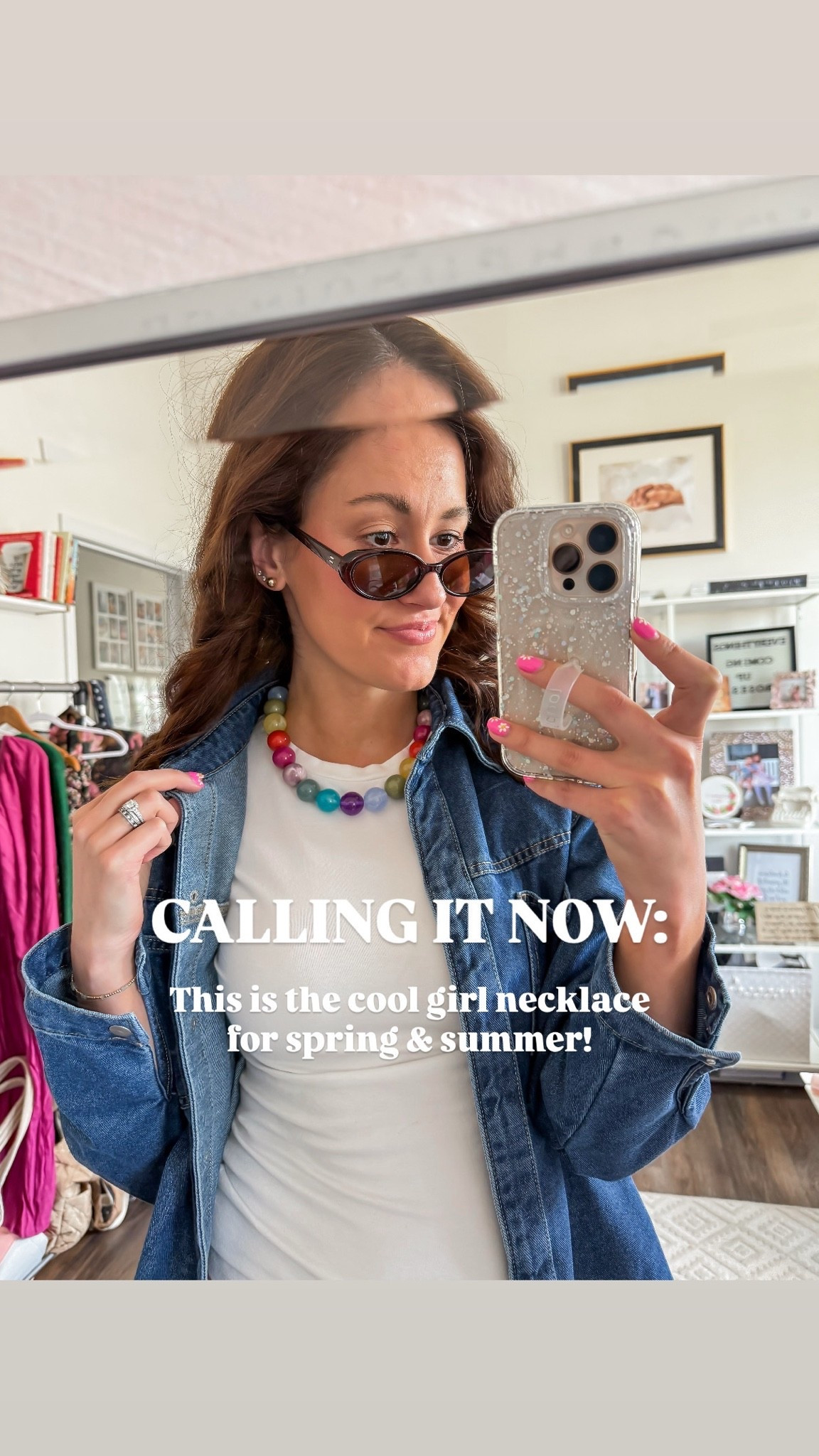 Calling it now: this colorful beaded necklace is the cool girl accessory for summer 🌈

#LTKSeasonal #LTKootd