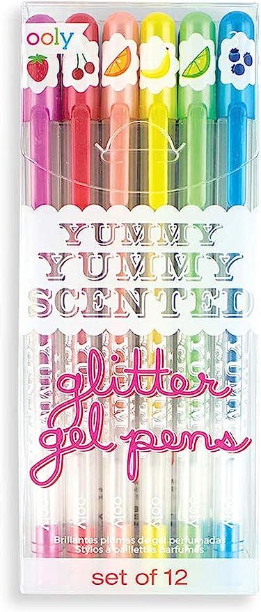 Amazon.com: OOLY, Yummy Yummy Scented Glitter Gel Pens, Set of 12 : International Arrivals: Offic... | Amazon (US)