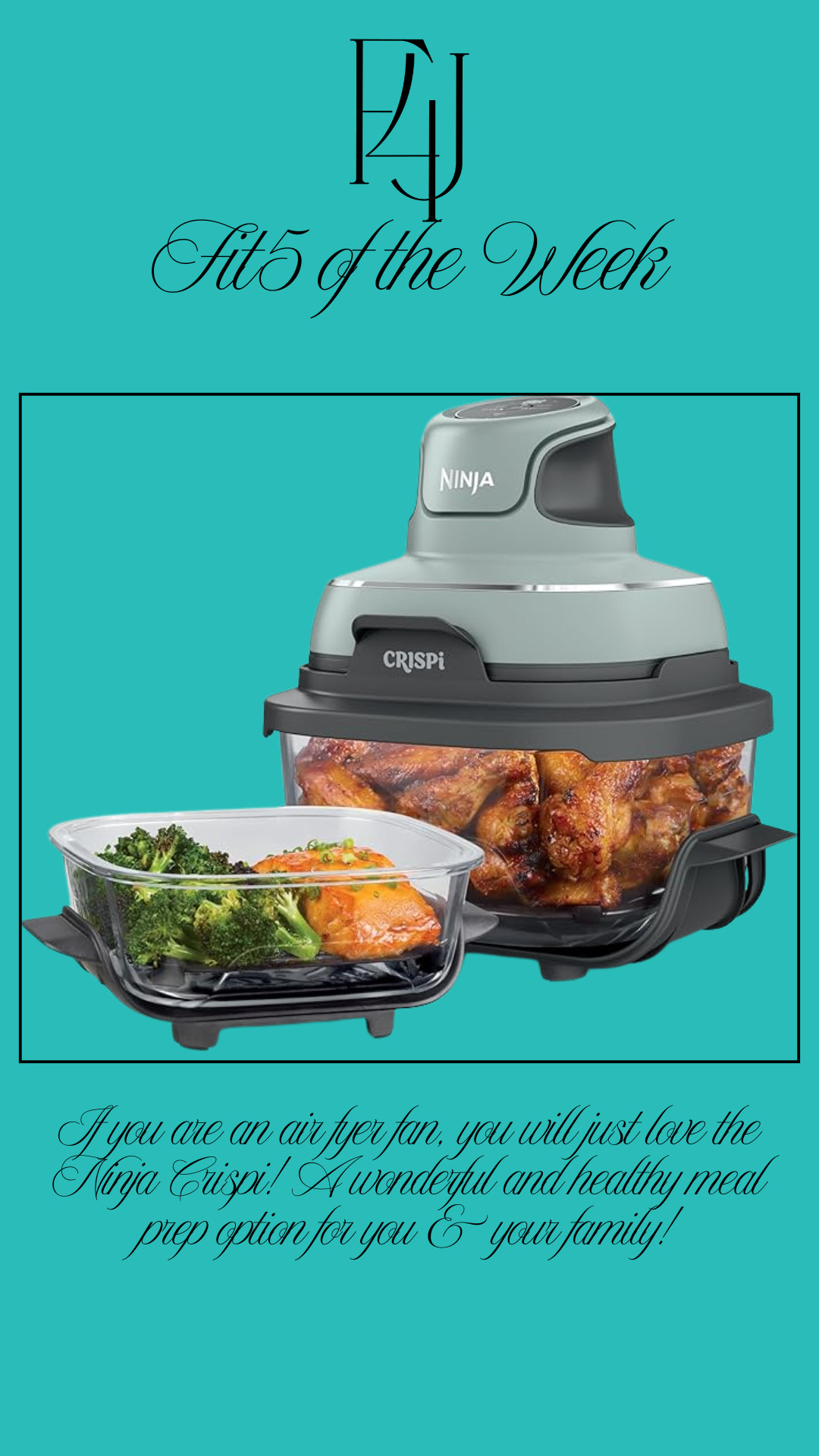 If you are an air fryer fan, you will just LOVE the Ninja Crispi! A wonderful and healthy meal prep option for you and your family!

Fit4Janine, Cooking, Healthy Cooking 

 #LTKHome #LTKSaleAlert