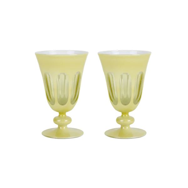 Cream Drinking Glass Set | Monika Hibbs Home