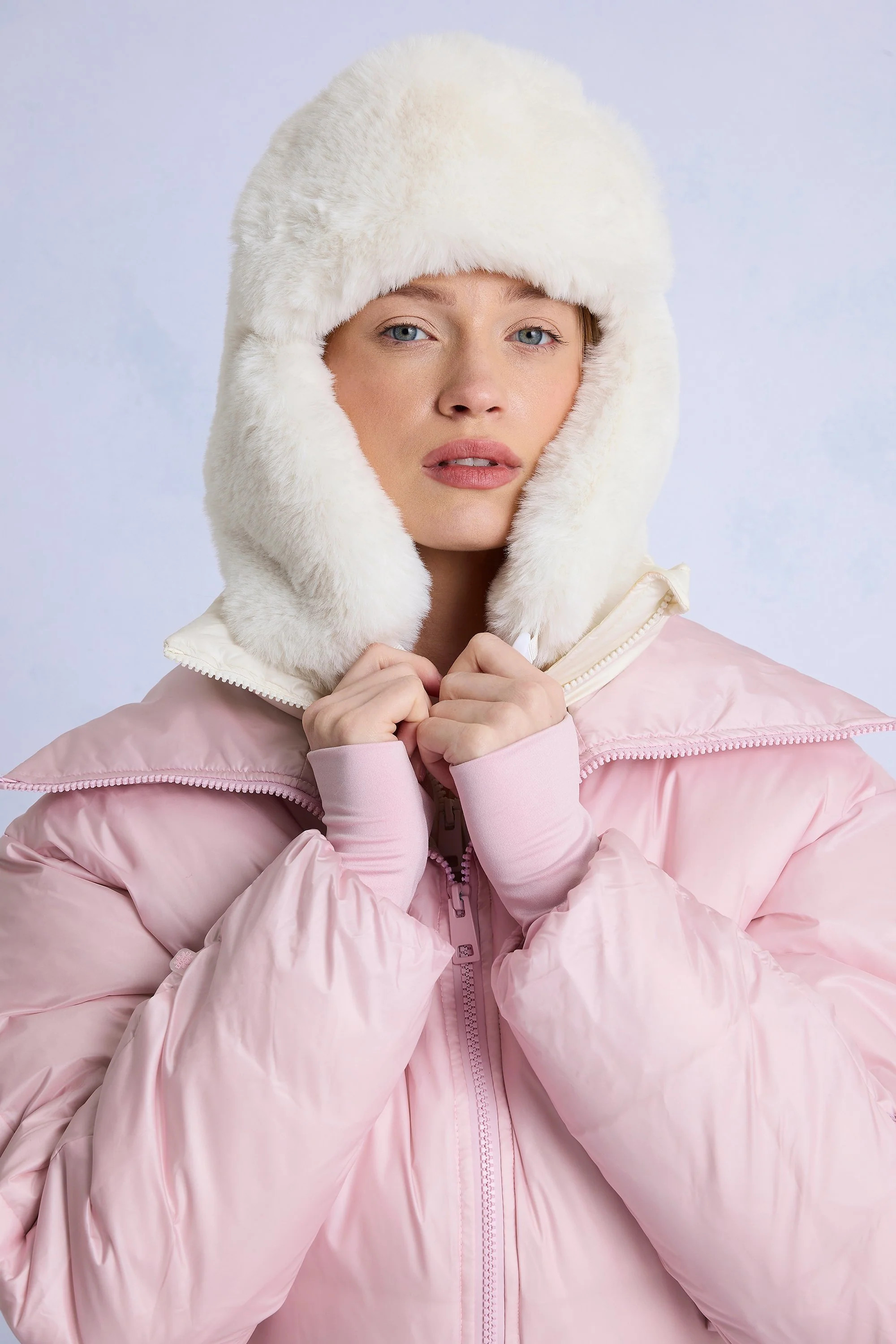Faux-Fur Trapper Hat in Ice | Oh Polly