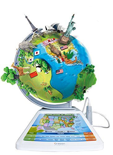 Oregon Scientific SG268R Smart Globe Adventure AR Educational World Geography Kids - Learning Toy | Amazon (US)