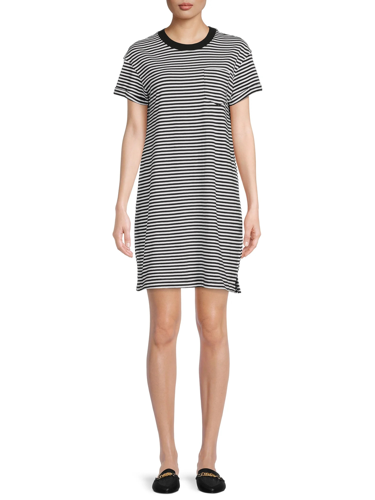 Time And Tru Women's T-Shirt Dress with Pocket | Walmart (US)