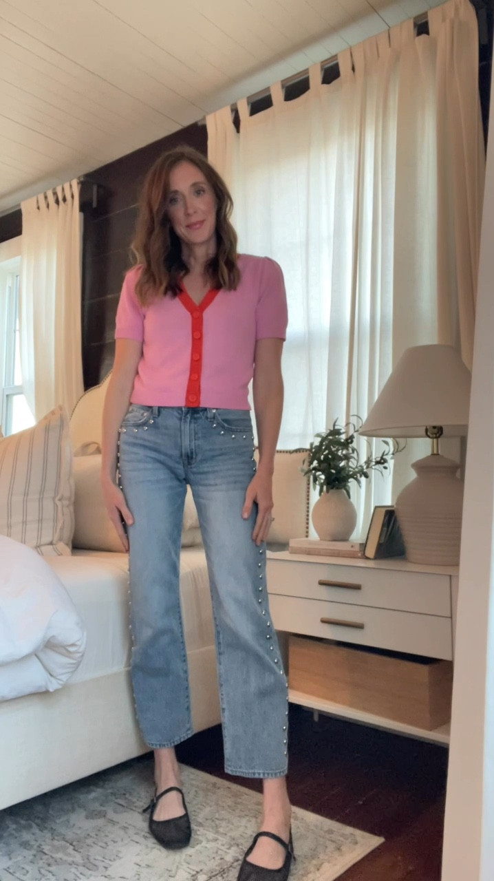 The simplest but cutest Galentines outfit! These jeans are a splurge but they fit like a glove! Literally the best fitting jeans in a long time! I’m wearing my normal size. I also found a look alike for 1/4 of the price! 

#LTKOver40 #LTKStyleTip #LTKMostLoved