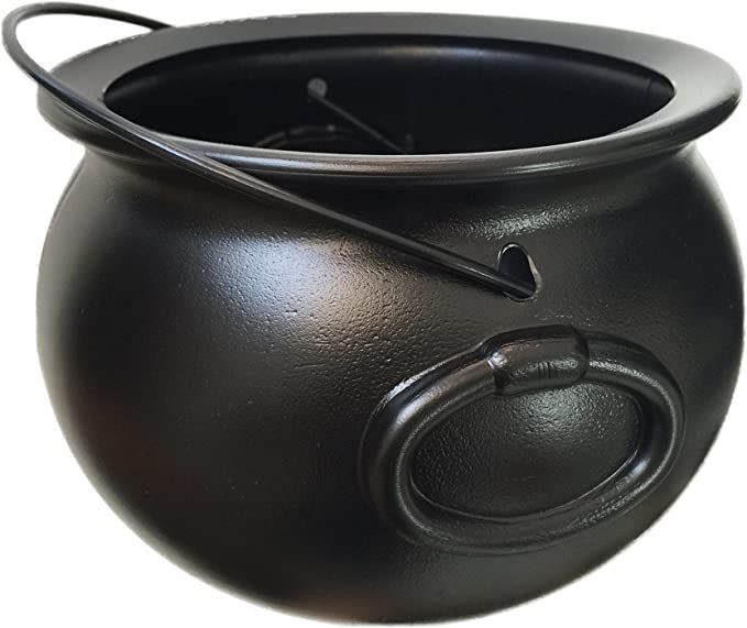 GiftExpress 8" Black Cauldron Kettle, Cauldron Halloween Decor | Amazon (US)
