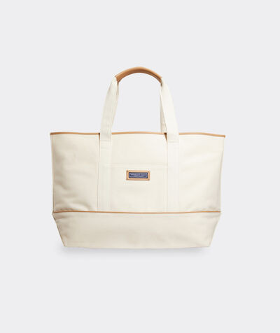 Leather Trim Large Classic Tote | vineyard vines