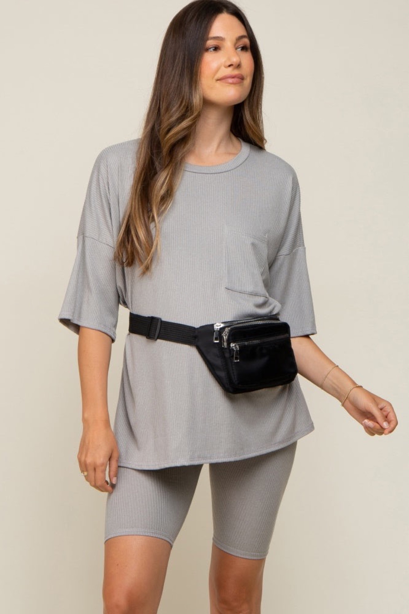 Ribbed maternity biker short set 🤍

#LTKbump #LTKMostLoved